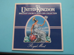 1984 United Kingdom Brillliant UNC Coin Collection > Royal Mint ( For Grade, Please See Photo ) FDC ! - Mint Sets & Proof Sets