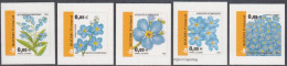 Finland 2002 - Definitive Stamps Flowers: Forget Me Not - Self-adhesive Stamps Mi 1590-1594 ** MNH - Unused Stamps