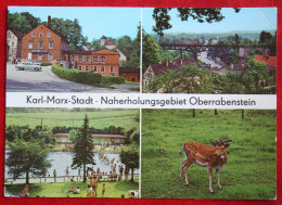 AK Karl Marx Stadt Naherholungsgebiet Oberrabenstein Bild Und Heimat Deutschland DDR Gelaufen Used Postcard A69 - Chemnitz (Karl-Marx-Stadt 1953-1990)