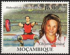 MOZAMBIQUE 2010 - 1v - MNH - New Delhi Games - Christine Girard - Canada - Weightlifting - Gewichtheben Haltérophilie - Halterofilia