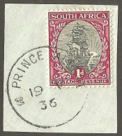 South Africa. PRINCE ALBERT 1936 Skeleton Postmark. - Used Stamps
