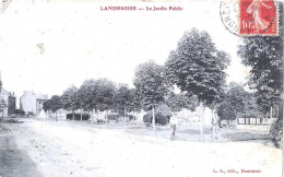 CPA Landrecies Le Jardin Public - Landrecies