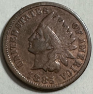 United States 1 Cent 1885 - 1859-1909: Indian Head