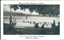 Missions Des Pères Maristes - Archipel Des Salomon - Arrivée Du Bateau De La Mission à Bougainville - Solomoneilanden