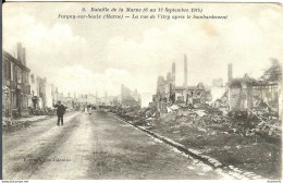 51 - PARGNY-SUR-SAULX - La Rue De Vitry Après Le Bombardement - Pargny Sur Saulx