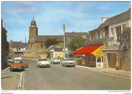 35 - SAINT-COULOMB - La Rue De La Poste Et L'Eglise - Semi Moderne Gd Format - Saint-Coulomb