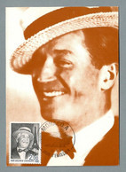 Monaco 1988 Mi.Nr. 1872 , La Chanson Francaise Maurice Chevalier - Maximum Card - Monaco 26-5-1988 - Chanteurs