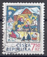 CZECH REPUBLIC 535,used,falc Hinged,Christmas 2007 - Oblitérés