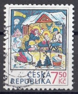 CZECH REPUBLIC 535,used,falc Hinged,Christmas 2007 - Used Stamps