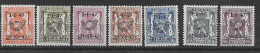 TIMBRES BELGIQUE Préoblitérés  PRE 560/566XX - Typo Precancels 1936-51 (Small Seal Of The State)