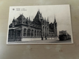 Furnes Veurne   La Gare  De Spoorhal   TRAM VAPEUR - Veurne