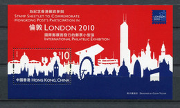 Hong Kong - Block Nr. 212 - "Briefmarkenausstellung LONDON 2010" ** / MNH (aus Dem Jahr 2010) - Nuovi