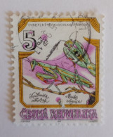 Ceska Republika, Year 1995, Cancelled; Insects - Usati