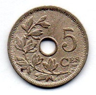 BELGIUM, 5 Centimes, Copper-Nickel, Year 1902, KM # 46, French Legend - 5 Centimes