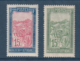 Madagascar - YT N° 156 Et 157 ** - Neuf Sans Charnière - 1927 1928 - Neufs