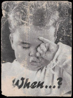 1944-45 VERY RARE GERMAN PROPAGANDA LEAFLET - WHEN WILL YOUR BOY WAKE UP? - Documenti