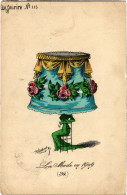 PC ARTIST SIGNED, L. ROBERT, GLAMOUR LADY IN HUGE HAT, Vintage Postcard (b49380) - Robert