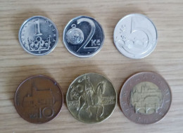 Ceska Republika, Coin Set, Used; 1 Kr. - 50 Kr. - Tchéquie
