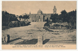 CPA - JERUSALEM (Israël) - Eglise Du Pater Au Mont Des Oliviers - Israël