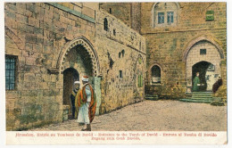 CPA - JERUSALEM (Israël) - Entrée Au Tombeau De David - Israel