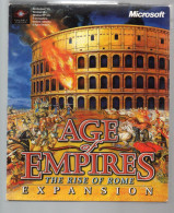 AGE OF EMPIRES Espansione RISE OF ROME PC Big Box : Solo Scatola PRIVO DEL DISCHETTO - PC-Games