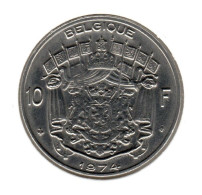 BELGIE - 10 FRANK 1974 - FRANS - PR - 10 Francs