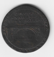 T70  -  GRAN BRETAÑA -  Iron Bridge Coalbrook Dale 1792 Ketley 1789 Shropshire Half Penny Token - Other & Unclassified