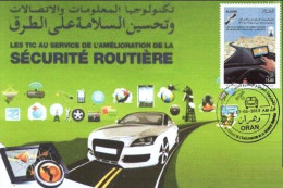 Algérie N° 1656 GPS Au Service De La Sécurité Routière Prévention Routière Accidents De Route - Incidenti E Sicurezza Stradale