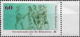 WEST GERMANY (BRD) - INTERNATIONAL YEAR PF DISABLED PEOPLE (RIGHT MARGIN) 1981 - MNH - Handicaps