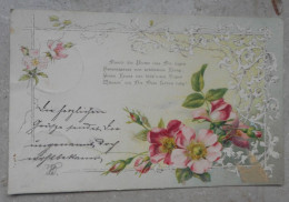 Postkarte Mit Blumen Und Herzensgruß, Gelaufen 1910 Pöhla Bei Schwarzenberg - Souvenir De...