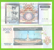 BURUNDI 1000 FRANCS 2000 P-39c  UNC - Burundi