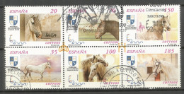 ESPAÑA CABALLOS CARTUJANOS EDIFIL NUM. 3723/3328 SERIE COMPLETA USADA - Used Stamps