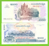 CAMBODIA  1000 RIELS 2005 P-58a  UNC - Cambodge