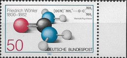 WEST GERMANY (BRD) - FRIEDRICH WOHLER (1800-1882), CHEMIST, DICOVERER OF ORGANIC CHEMISTRY (RIGHT MARGIN) 1982 - MNH - Química