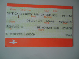 UNITED KINGDOM  TICKETS METRO TRAINS BUS 2009 - Altri & Non Classificati