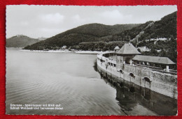 AK Edersee Sperrmauer Mit Blick Auf Schloss Waldeck Carl Thoericht Deutschland BRD Gelaufen Used Postcard B24 - Edersee (Waldeck)