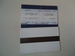 UNITED KINGDOM  TICKETS METRO TRAINS BUS - Altri & Non Classificati