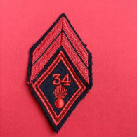 ÉCUSSON MODÈLE 45 / 34° RI / 34° RÉGIMENT D'INFANTERIE - Patches