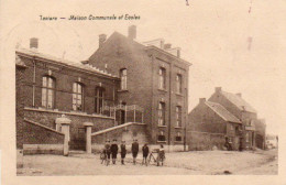 Taviers   Maison Communale  Et écoles Animées Voyagé En 1936 - Eghezée