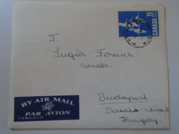 D197982 Canada Airmail Cover  1970's Winnipeg     Sent To Hungary    Budapest -stamp Canadian Geese - Storia Postale