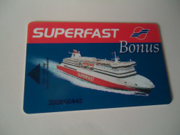 GREECE   CARDS   SHIP SHIPS  SUPERFAST   2  SCAN - Schiffe