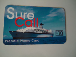 UNITED STATES    CARDS   SHIP SHIPS  SURE CALL   2  SCAN - Barcos