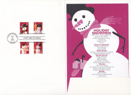 Holiday Snowmen - First Day Of Issue / Song FROSTY The SNOWMAN - Brieven En Documenten