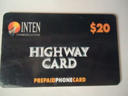 UNITED STATES    CARDS   HIGWAY   INTEN   2  SCAN - Publicité