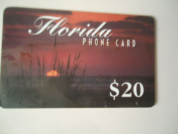 UNITED STATES    CARDS   FLORIDA      2  SCAN  LANDSCAPES - Advertising