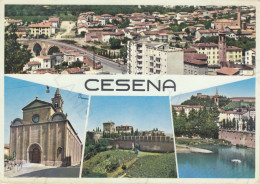 CARTOLINA  CESENA,EMILIA ROMAGNA-MARE,SOLE,ESTATE,VACANZA,SPIAGGIA,LUNGOMARE,BARCHE A VELA,BELLA ITALIA,VIAGGIATA 1964 - Cesena