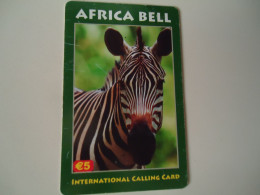 GREECE PREPAID CARDS ANIMALS ZEBRA - Selva