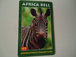 GREECE PREPAID CARDS ANIMALS ZEBRA - Dschungel
