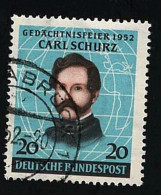 1952 Carl Schurz  Michel DE 155 Stamp Number DE 691 Yvert Et Tellier DE 41 Stanley Gibbons DE 1079 Used - Gebraucht