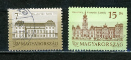 HONGRIE: CHATEAUX - N° Yvert 3330+3369 Obli - Used Stamps